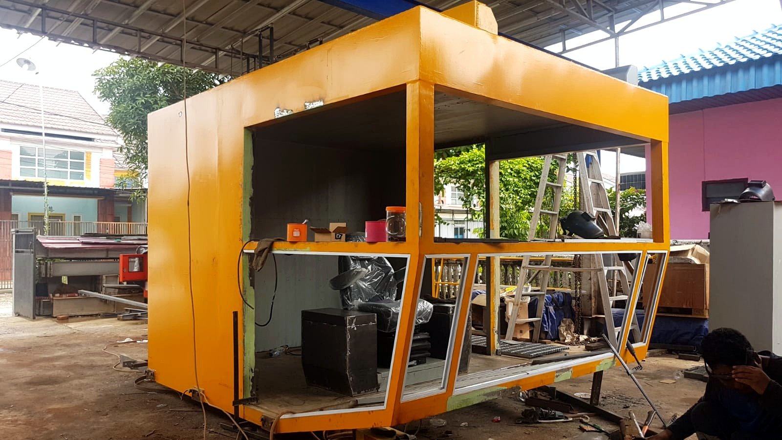 Finished operator cabin exterior.